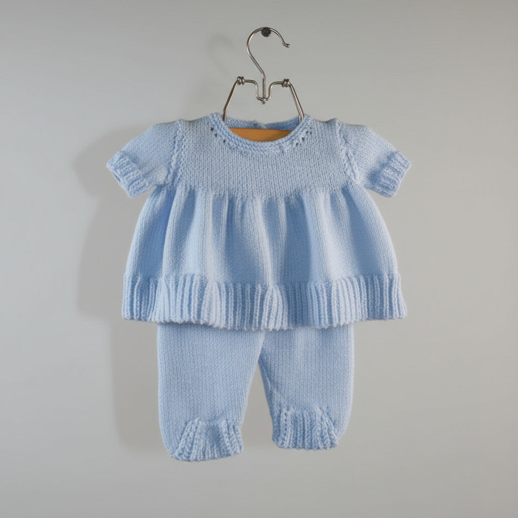 Knitting Pattern: Baby Boy Christening Set, Size 3 - 6 months - Digital Download