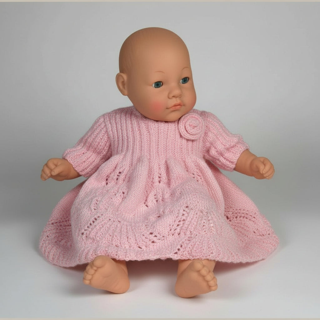 Knitting Pattern: Toddler Girl's Lace Party Dress & Headband, Sizes 1 - 4 - Digital Download