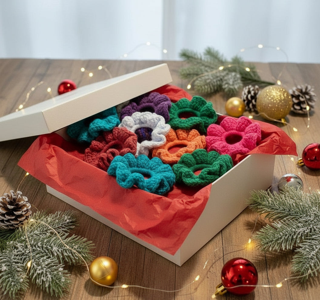 Standard-Sized Crocheted Scrunchies